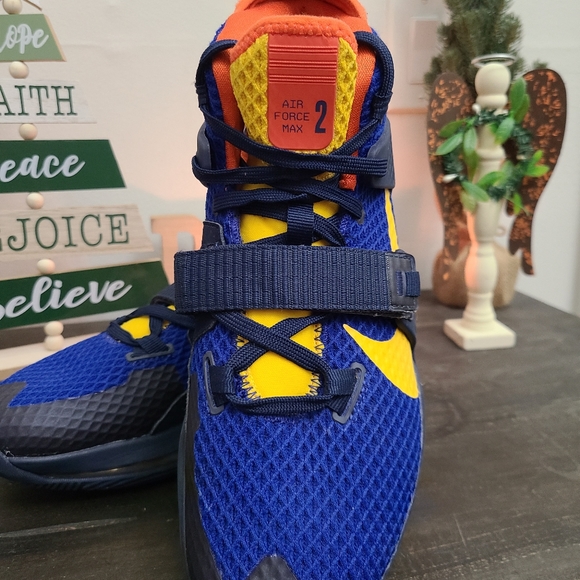 Nike Air Force Max II Navy/Amarillo Sz. 9 - Picture 3 of 4